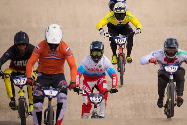 180810 Filip Svanberg of Sweden competes in the qualifications of BMX cycling during the European Championships on August 10, 2018 in Glasgow Photo Joel Marklund BILDBYR N Code JM 87773  Copyright: JOELxMARKLUND BB180810JM018