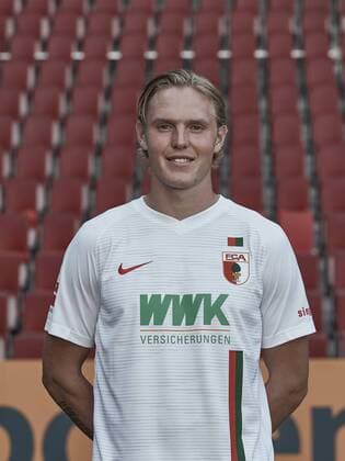 Fredrik Jensen FC Augsburg 1907 1 BL Portrait date 2018 2019