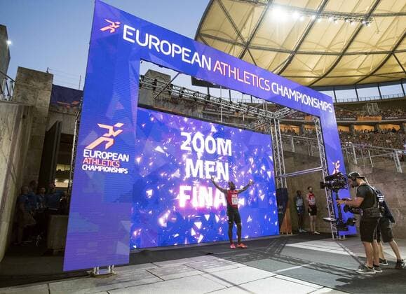 Presentation Alex WILSON SUI 3 place feature final 200m of the men at the 09 08 2018 European Athletics Championships 2018 in Berlin Germany from 06 08 12 08 2018