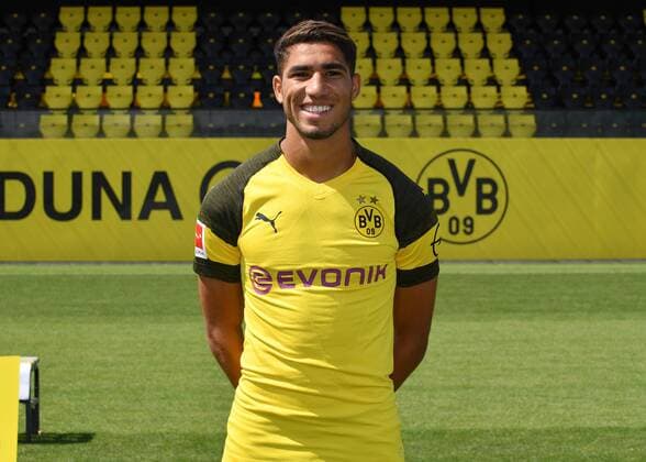 Achraf Hakimi Borussia Dortmund 1 BL Portrait Date 2018 2019 Team2