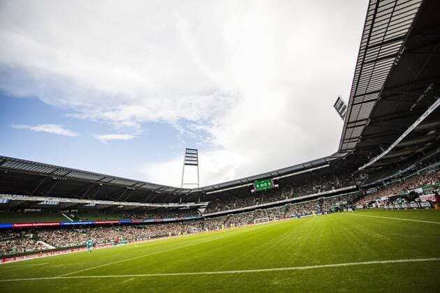 FSP SV Werder Bremen vs Villareal FC 11 08 2018 Weserstadion Bremen GER FSP SV Werder Bremen vs Villareal FC pictured picture shows View of the Weser Stadium during SV Werders game against FV Villareal nordphotox xRauch nph00251