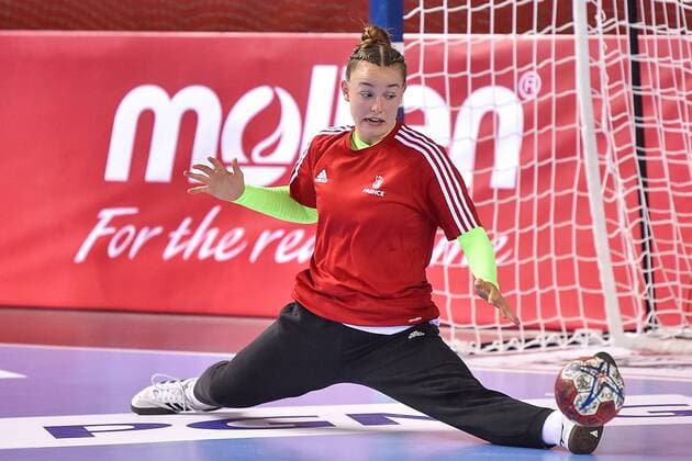 2018.08.11 Kielce Pilka reczna Mlodziezowe Mistrzostwa Swiata w Pilce Recznej Kobiet do lat 18 Francja - Kazachstan N z PORTES Laura Foto Lukasz Laskowski PressFocus 2018.08.11 Kielce Handball IHF Youth U18 Womens World Championship WM Weltmeisterschaft 2018 France v Kazakhstan PORTES Laura Credit: Lukasz Laskowski PressFocus NEWSPIX.PL --- Newspix.pl france out!  20180811LUK_004