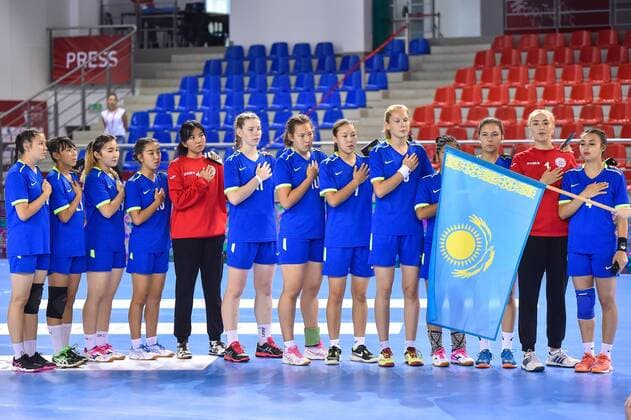 2018.08.11 Kielce Pilka reczna Mlodziezowe Mistrzostwa Swiata w Pilce Recznej Kobiet do lat 18 Francja - Kazachstan N z Foto Lukasz Laskowski PressFocus 2018.08.11 Kielce Handball IHF Youth U18 Womens World Championship WM Weltmeisterschaft 2018 France v Kazakhstan Credit: Lukasz Laskowski PressFocus NEWSPIX.PL --- Newspix.pl france out!  20180811LUK_010
