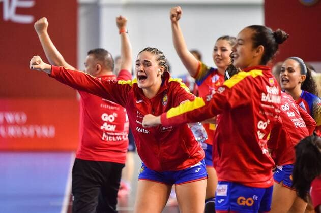 2018.08.11 Kielce Pilka reczna Mlodziezowe Mistrzostwa Swiata w Pilce Recznej Kobiet do lat 18 Hiszpania - Korea N z Foto Lukasz Laskowski PressFocus 2018.08.11 Kielce Handball IHF Youth U18 Womens World Championship WM Weltmeisterschaft 2018 Spain v Korea Credit: Lukasz Laskowski PressFocus NEWSPIX.PL --- Newspix.pl france out!  20180811LUK_069