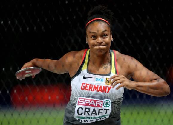 BAU 11 08 2018 Berlin Athletics EM 2018 Discus throw women Shanice Craft GER 3 place