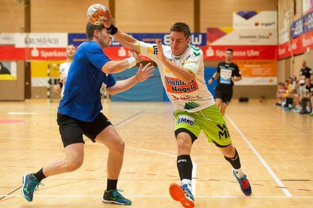 5 Runar Karason Ribe Esbjerg HH 7 Allan Damgaard Frisch On Goeppingen Ribe Esbjerg HH vs. HBC Nantes Sparkassencup 2018 Handball Men Handball league Ligue Nationale de Handball 11 08 2018 GER Sparkassen Cup 2018 Ehingen Handball 11 08 2018 Ehingen Copyright: xEIBNER Michael_Schmidtx EP_MST