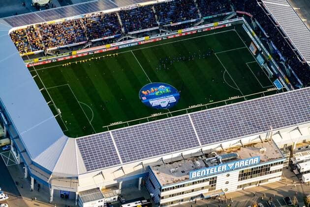 Benterler Arena of SC Paderborn 2 Fußballbundesliga Stadion