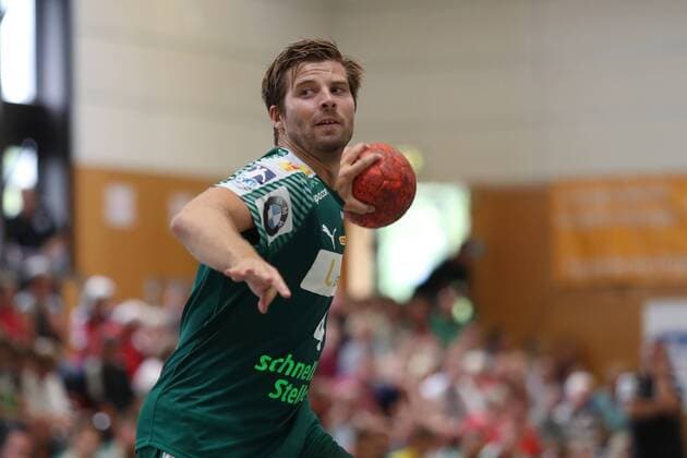 HC Varder Skopje vs SC DHfK Leipzig Handball International Heide Cup 2018 12 08 18 Patrick Wiesmach No 04 SC DHfK Leipzig at the 7th throw xmmkx