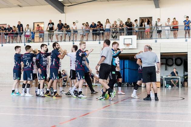 Welcome SG H2KU Herrenberg vs SV 64 Zweibrücken Handball Oberliga Test match 2018 2019 12 08 2018 SG H2KU Herrenberg vs SV 64 Zweibruecken Handball Oberliga Test match 2018 2019 12 08 2018 Haslach Copyright: xEIBNER SaschaxWaltherx EP_SWA