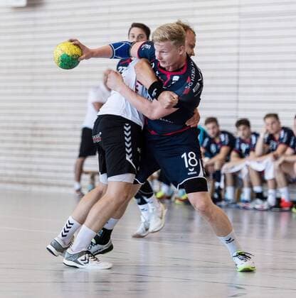 Sascha Marquardt H2KU 18 SG H2KU Herrenberg vs SV 64 Zweibruecken Handball Oberliga Test match 2018 2019 12 08 2018 SG H2KU Herrenberg against SV 64 Zweibruecken Handball Oberliga Test match 2018 2019 12 08 2018 Haslach Copyright: xEIBNER SaschaxWaltherx EP_SWA