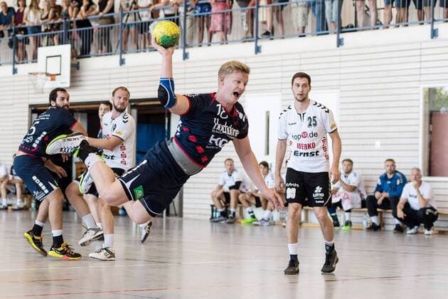 Sascha Marquardt H2KU 18 SG H2KU Herrenberg vs SV 64 Zweibruecken Handball Oberliga Test match 2018 2019 12 08 2018 SG H2KU Herrenberg against SV 64 Zweibruecken Handball Oberliga Test match 2018 2019 12 08 2018 Haslach Copyright: xEIBNER SaschaxWaltherx EP_SWA