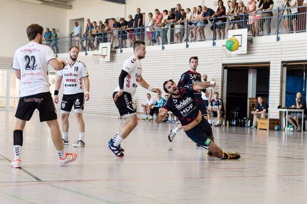 Christian Rau H2KU 05 SG H2KU Herrenberg vs SV 64 Zweibruecken Handball Oberliga Test match 2018 2019 12 08 2018 SG H2KU Herrenberg against SV 64 Zweibruecken Handball Oberliga Test match 2018 2019 12 08 2018 Haslach Copyright: xEIBNER SaschaxWaltherx EP_SWA