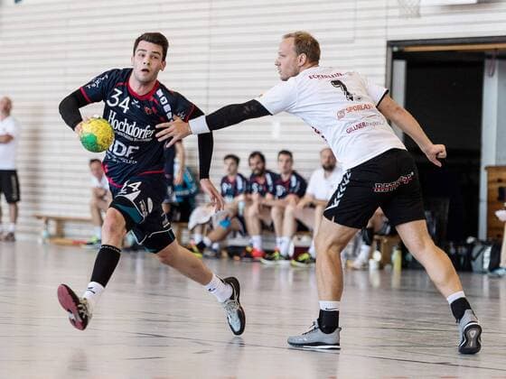Sandro Muench H2KU 34 H2KU Herrenberg vs SV 64 Zweibruecken Handball Oberliga Test match 2018 2019 12 08 2018 SG H2KU Herrenberg against SV 64 Zweibruecken Handball Oberliga Test match 2018 2019 12 08 2018 Haslach Copyright: xEIBNER SaschaxWaltherx EP_SWA