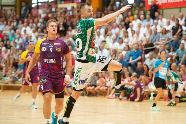 20 Tomas Urban Frisch On Göppingen HBC Nantes vs Frisch Auf Göppingen Sparkassencup 2018 Handball Men 1 Bundesliga Ligue Nationale de Handball 12 08 2018 Sparkassen Cup Ehingen 2018 12 08 2018 Ehingen Copyright: xEIBNER Michael_Schmidtx EP_MST
