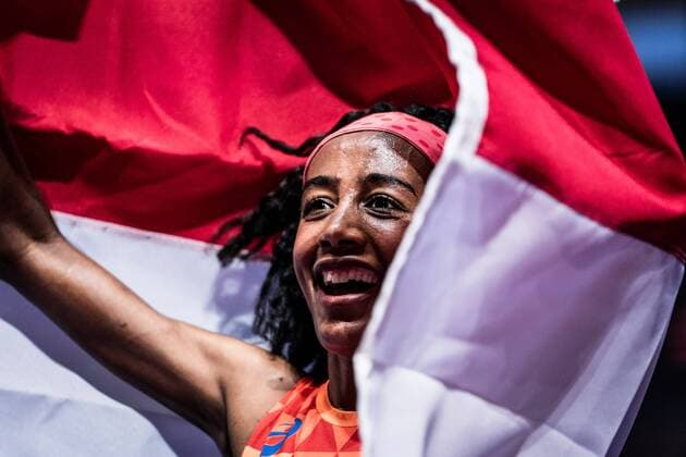 Berlin Germany 12 08 2018 Sifan Hassan Netherlands at the Womens 5000m Final at the European Athletics Championships 2018 in the Olympic Stadium