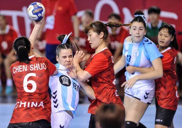 2018.08.12 Kielce Pilka reczna Mlodziezowe Mistrzostwa Swiata w Pilce Recznej Kobiet do lat 18 Argentyna - Chiny N z Shuo Chen Foto Rafal Rusek PressFocus 2018.08.12 Kielce Handball IHF Youth U18 Womens World Championship WM Weltmeisterschaft 2018 Argentina - China Shuo Chen Credit: Rafal Rusek PressFocus NEWSPIX.PL --- Newspix.pl FRANCE OUT!  20180812PF_RR246