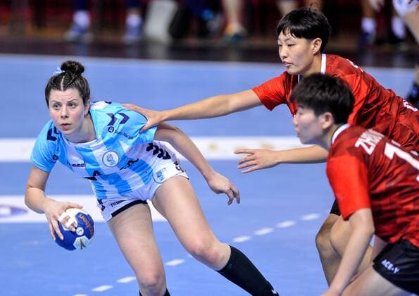 2018.08.12 Kielce Pilka reczna Mlodziezowe Mistrzostwa Swiata w Pilce Recznej Kobiet do lat 18 Argentyna - Chiny N z Bono Carolina Foto Rafal Rusek PressFocus 2018.08.12 Kielce Handball IHF Youth U18 Womens World Championship WM Weltmeisterschaft 2018 Argentina - China Bono Carolina Credit: Rafal Rusek PressFocus NEWSPIX.PL --- Newspix.pl FRANCE OUT!  20180812PF_RR259
