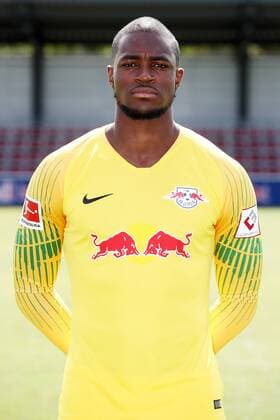 RB Leipzig Football Season 2018 19 Goalkeeper Yvon Mvogo RasenBallsport Leipzig Soccer 1 Bundesliga Portrait date 2018 2019 Leipzig 10 08 2018