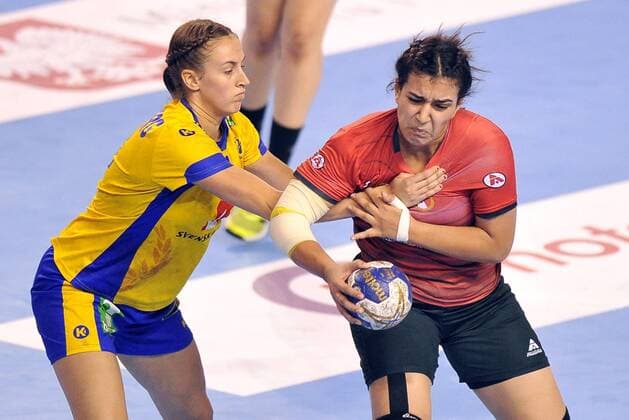 2018.08.13 Kielce Pilka reczna Mlodziezowe Mistrzostwa Swiata w Pilce Recznej Kobiet do lat 18 Egipt - Szwecja N z Foto Norbert Barczyk PressFocus 2018.08.13 Kielce Handball IHF Youth U18 Womens World Championship WM Weltmeisterschaft 2018 Egypt - Sweden Credit: Norbert Barczyk PressFocus NEWSPIX.PL --- Newspix.pl  20180813NB0052