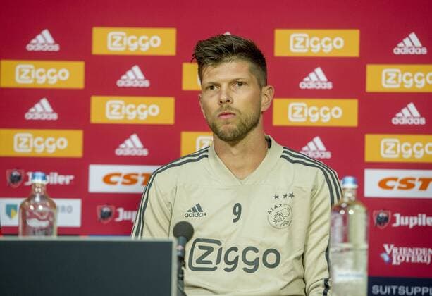 13-08-2018 VOETBAL: PERSCONFERENTIE EN TRAINING AJAX: AMSTERDAM Klaas Jan Huntelaar Foto: SCS Michel Utrecht xVIxVIxImagesx xSoenarxChamidxsportfotografiexIVx 11770568