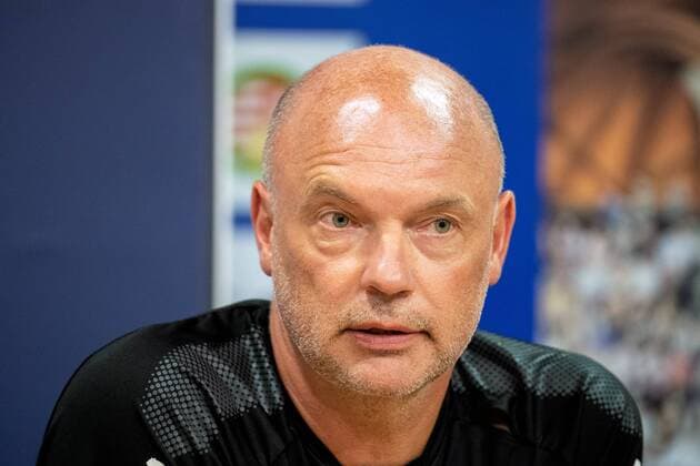 180813 head coach Uwe Rösler or Malmö FF during a press conference and practice ahead of the UEFA Champions League qualifying match between Vidi and Malmö FF on August 13, 2018 in Felcsut Photo Ludvig Thunman BILDBYRAN code LT 35515  Copyright: LUDVIGxTHUNMAN BB180813LT010
