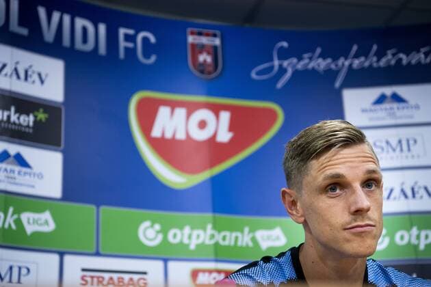 180813 Sören Rieks of Malmö FF during a press conference and practice ahead of the UEFA Champions League qualifying match between Vidi and Malmö FF on August 13, 2018 in Felcsut Photo Ludvig Thunman BILDBYR N code LT 35515  Copyright: LUDVIGxTHUNMAN BB180813LT020
