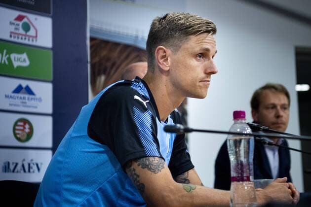 180813 Sören Rieks of Malmö FF during a press conference and practice ahead of the UEFA Champions League qualifying match between Vidi and Malmö FF on August 13, 2018 in Felcsut Photo Ludvig Thunman BILDBYR N code LT 35515  Copyright: LUDVIGxTHUNMAN BB180813LT022