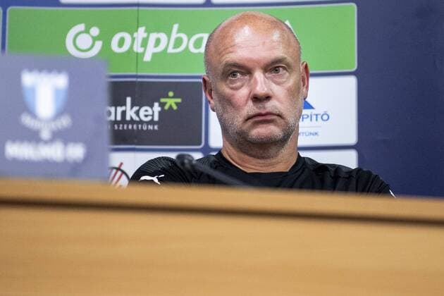 180813 Head coach Uwe Rösler during a press conference ahead of the UEFA Champions League qualifying match between Vidi and Malmö FF on August 13, 2018 in Felcsut Photo Ludvig Thunman BILDBYR N code LT 35515  Copyright: LUDVIGxTHUNMAN BB180813LT034