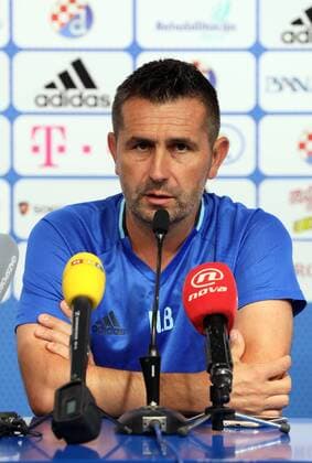 GNK Dinamo press conference PK Pressekonferenz - Zagreb, Croatia 13.08.2018., Zagreb, Croatia - Nenad Bjelica and Dani Olmo from GNK Dinamo held press conference befpore match with FC Astana .  JuricaxGaloic PIXSELL