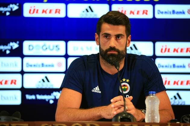 Fenerbahce s Football Team Goalkeeper Volkan Demirel gives a press conference PK Pressekonferenz on the eve of the team s a day before their UEFA Champions League qualification second leg match against Benfica on August 13 , 2018 in Istanbul , Turkey. 