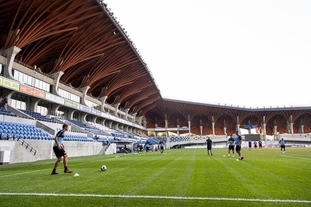 180813 Hugo Andersson or Malmö FF during a practice ahead of the UEFA Champions League qualifying match between Vidi and Malmö FF on August 13, 2018 in Felcsut Photo Ludvig Thunman BILDBYR N code LT 35515  Copyright: LUDVIGxTHUNMAN BB180813LT097