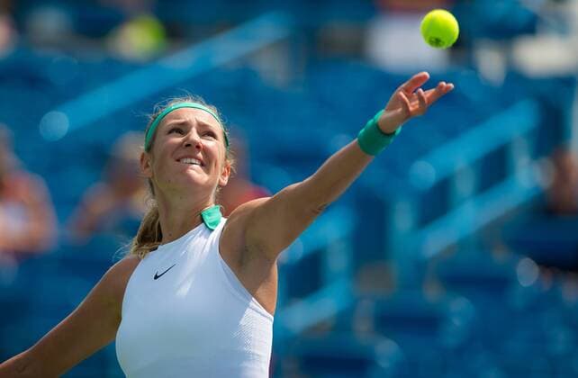 August 13, 2018 - Victoria Azarenka of Belarus in action during the first round at the 2018 Western & Southern Open WTA Tennis Damen Premier 5 tennis tournament. Cincinnati, Ohio, USA, August 13th, 2018. 2018 Western & Southern Open - 13 Aug - ZUMAa181 20180813_zaa_a181_003 Copyright: xAFP7x