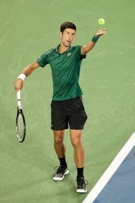 August 13, 2018 - Cincinnati, OH, USA - Western and Southern Open Tennis, Cincinnati, OH - August 13, 2018 - Novak Djokovic in action against Steve Johnson in the first round of the Western and Southern Tennis tournament held in Cincinnati. - ZUMA Press World News - August 13, 2018 - ZUMAn24_ 20180813_zaf_n24_041 Copyright: xWallyxNellx
