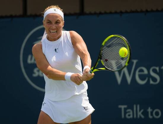 August 13, 2018 - Svetlana Kuznetsova of Russia in action during the first round at the 2018 Western & Southern Open WTA Tennis Damen Premier 5 tennis tournament. Cincinnati, Ohio, USA, August 13th 2018. 2018 Western & Southern Open - 13 Aug - ZUMAa181 20180813_zaa_a181_032 Copyright: xAFP7x