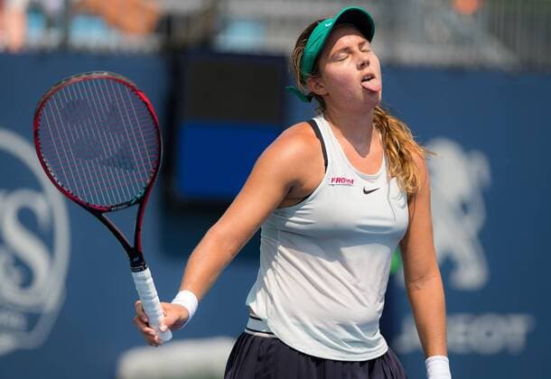 Sport Bilder des Tages August 13, 2018 - Stefanie Voegele of Switzerland in action during the first round at the 2018 Western & Southern Open WTA Tennis Damen Premier 5 tennis tournament. Cincinnati, Ohio, USA, August 13th 2018. 2018 Western & Southern Open - 13 Aug - ZUMAa181 20180813_zaa_a181_035 Copyright: xAFP7x
