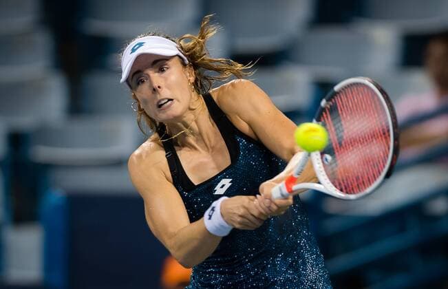 August 13, 2018 - Alize Cornet of France in action during her first-round match at the 2018 Western & Southern Open WTA Tennis Damen Premier 5 tennis tournament. Cincinnati, Ohio, USA, August 13th 2018. 2018 Western & Southern Open - 13 Aug - ZUMAa181 20180813_zaa_a181_087 Copyright: xAFP7x