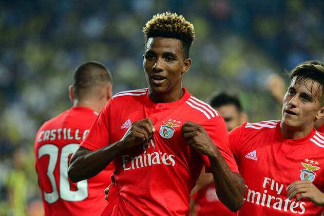Gedson Fernandes of Benfica during the UEFA Champions League qualifying second leg match between Fenerbahce and Benfica at Ulker Arena in Istanbul , Turkey on August 14 , 2018. 