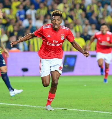 Gedson Fernandes of Benfica during the UEFA Champions League qualifying second leg match between Fenerbahce and Benfica at Ulker Arena in Istanbul , Turkey on August 14 , 2018. 