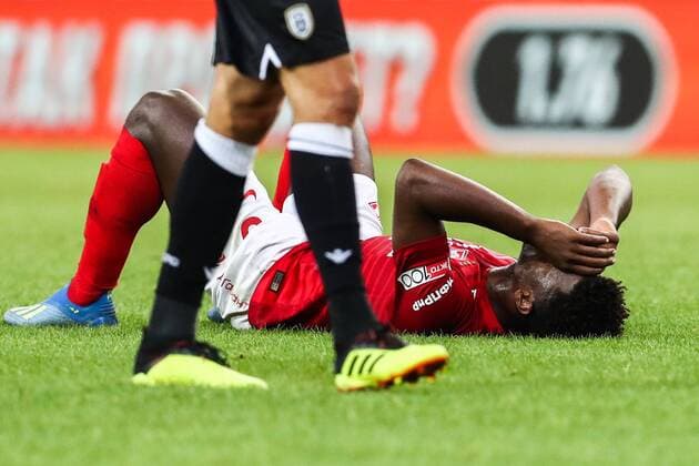 MOSCOW, RUSSIA - AUGUST 14, 2018: Spartak Moscowâ€™s Ze Luis after their 2018-19 UEFA Champions League third qualifying round match against PAOK Thessaloniki at Moscow s Otkritie Arena; the teams drew 0-0. Stanislav Krasilnikov TASS  TS08CC59