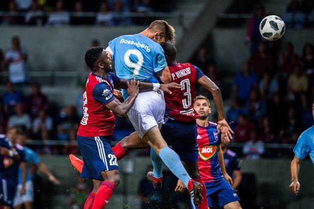 180814 Markus Rosenberg or Malmö FF during the UEFA Champions League qualifying match between Vidi and Malmö FF on August 14, 2018 in Felcsut Photo Ludvig Thunman BILDBYR N code LT 35516  Copyright: LUDVIGxTHUNMAN BB180814LT100
