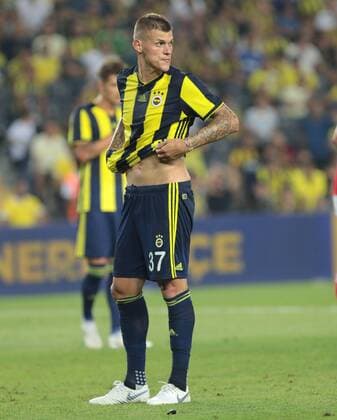Martin Skrtel of Fenerbahce during the UEFA Champions League qualifying second leg match between Fenerbahce and Benfica at Ulker Arena in Istanbul , Turkey on August 14 , 2018. 