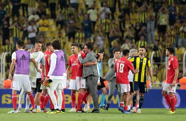 Coach Rui Vitoria of Benfica during the UEFA Champions League qualifying second leg match between Fenerbahce and Benfica at Ulker Arena in Istanbul , Turkey on August 14 , 2018. 