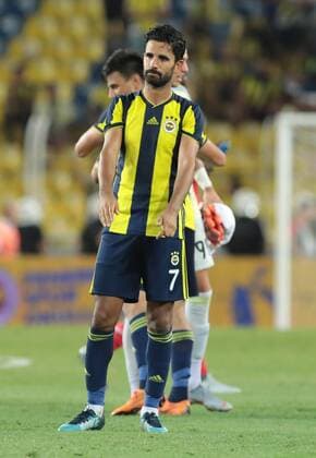Alper Potuk of Fenerbahce during the UEFA Champions League qualifying second leg match between Fenerbahce and Benfica at Ulker Arena in Istanbul , Turkey on August 14 , 2018. 