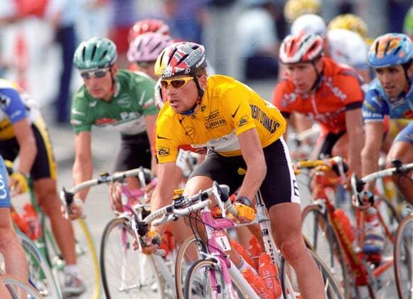 Tour de France 1997 Jan Ullrich in the yellow jersey in Paris on 27 07 1997 in the drivers field HM