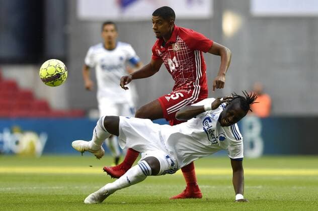 Sport Bilder des Tages Fußball, EL Quali, FC Kopenhagen - ZSKA Sofia FCK s Dame N doye i graesset. Europa League - FC Koebenhavn vs. PFC CSKA-Sofia i Parken. Torsdag den 16. august 2018. Anders Kjaerbye - Ritzau Scanpix. , Denmark  Copyright: AndersxKjaerbye xRitzauxScanpixx cop104 spdk20180816-183533-L