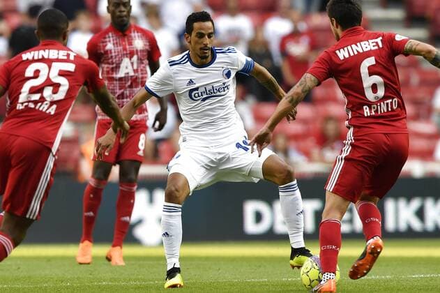 Fußball, EL Quali, FC Kopenhagen - ZSKA Sofia FCK s Carlos Zeca (10). Europa League - FC Koebenhavn vs. PFC CSKA Sofia i Parken. Torsdag den 16. august 2018. Anders Kjaerbye - Ritzau Scanpix. , Denmark  Copyright: AndersxKjaerbye xRitzauxScanpixx cop104 spdk20180816-184100-L