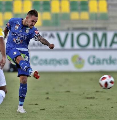 SOCCER - EL, Larnaca vs Sturm LARNACA,CYPRUS,16.AUG.18 - SOCCER - UEFA Europa League, AEK Larnaka vs SK Sturm Graz. Image shows Lukas Spendlhofer (Sturm). GEPAxpictures xM.xOberlaender