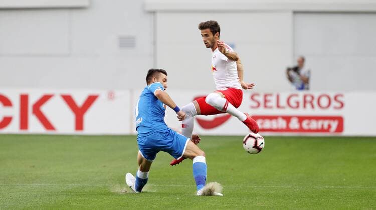 Craiova RB Leipzig Soccer Euro League Qualifiers Craiova 16 08 2018 Stadionul Ion Oblemenco Soccer UEFA Euro League Qualification 3 Round 2nd Leg CS Universitatea Craiova vs RB Leipzig Left