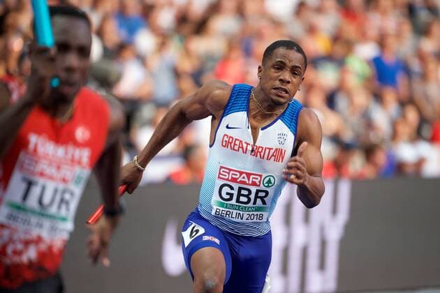 Athletics Berlin 12 08 2018 European Championships EM European Athletics Championships Day 6 4x100 m men CHIJINDU UJAH GBR
