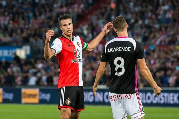 ROTTERDAM , 16-08-2018 , Stadium De Kuip , Football , Season 2018 2019 , Europa League , Third qualifying round , Feyenoord - Trencin , Feyenoord player Robin van Persie is dissapointed during the the match Feyenoord - Trencin  x2401109x